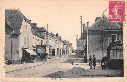 Old postcard ceton rue - postcard,